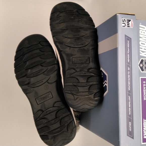 KHOMBU CREAM SUEDE LEATHER / FUR TRIMMED, FLEECE LINED WOMEN'S BOOTS - Picture 5 of 5